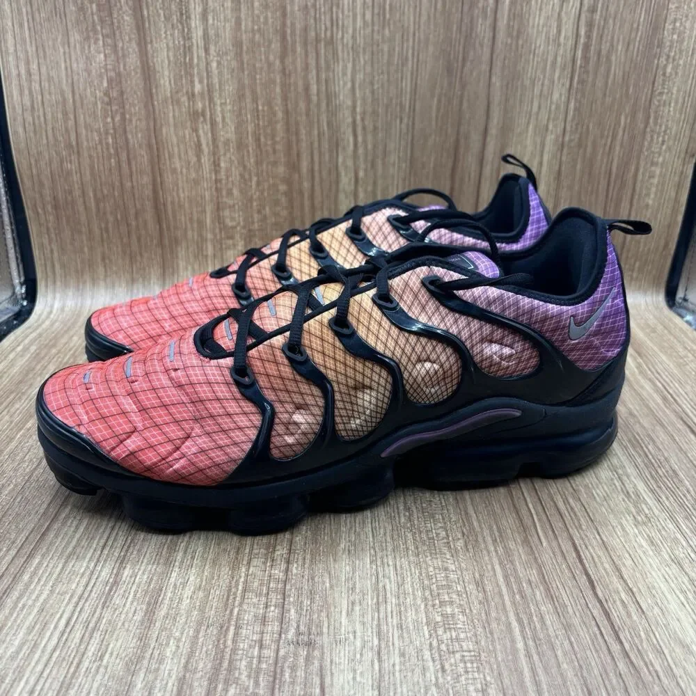 Nike Air‎ VaporMax Plus Grid Sunset Multicolor 924453-604 Mens Size 14 Sneakers